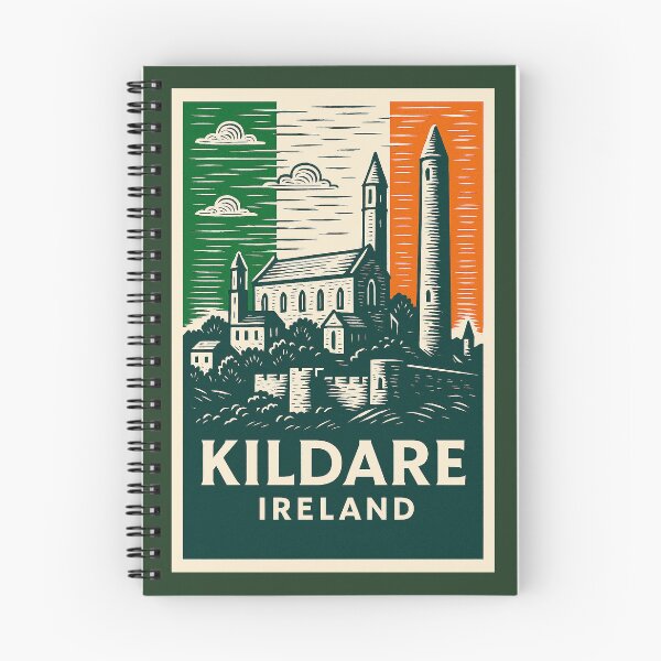 Item preview, Kildare Ireland Linocut Style  designed and sold by Thistle-TShop.