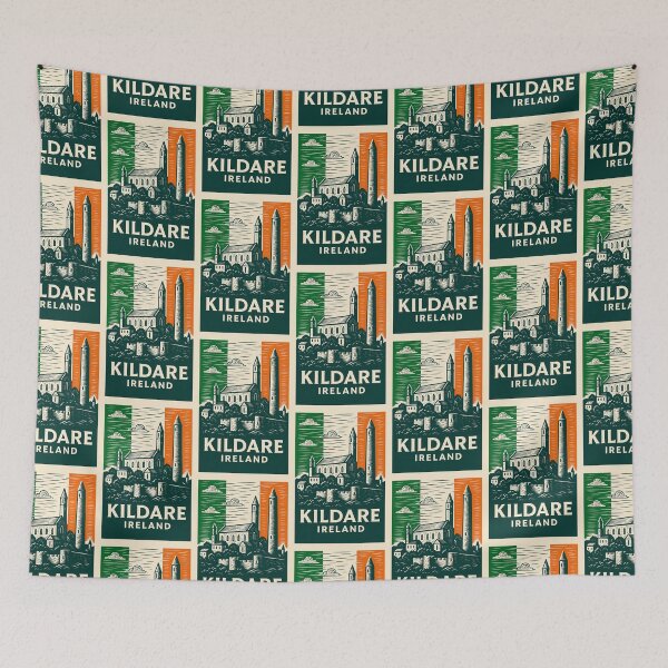Item preview, Kildare Ireland Linocut Style  designed and sold by Thistle-TShop.