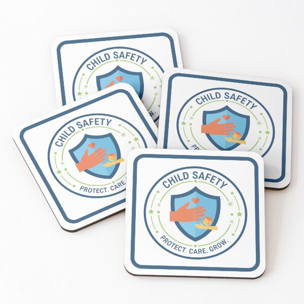Item preview, Child Safety Awareness Emblem - Protect Care Grow Shield Design designed and sold by Fatomfatom.