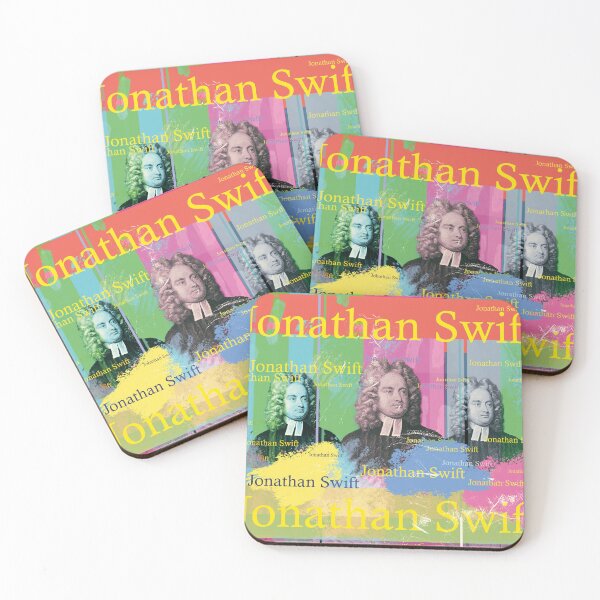 Item preview, Jonathan Swift portrait collage in Pop Art style designed and sold by Mauswohn.