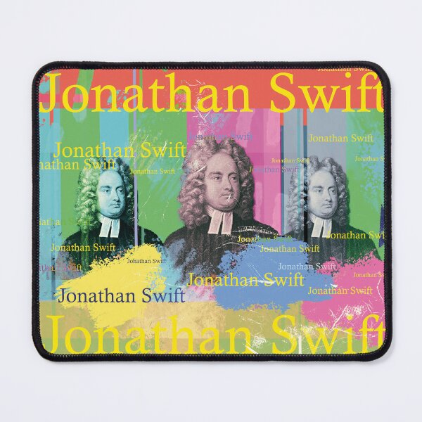Item preview, Jonathan Swift portrait collage in Pop Art style designed and sold by Mauswohn.