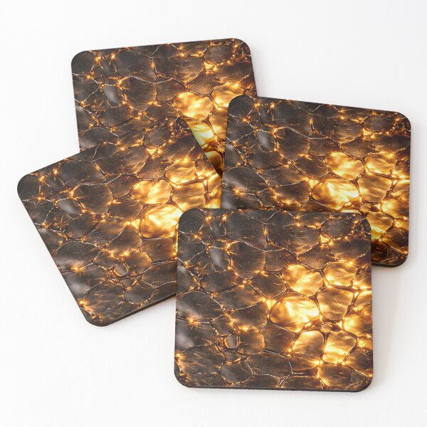 Item preview, Golden Ember Mosaic designed and sold by Kaleidoscope Print.
