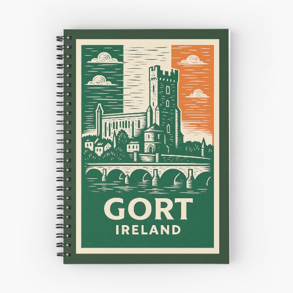 Item preview, Gort Ireland Linocut Style  designed and sold by Thistle-TShop.