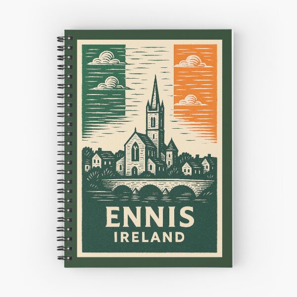Item preview, Ennis Ireland Linocut Style  designed and sold by Thistle-TShop.