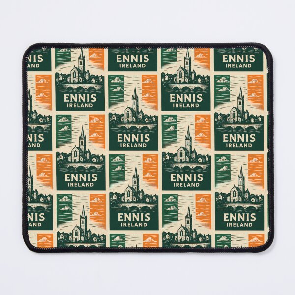 Item preview, Ennis Ireland Linocut Style  designed and sold by Thistle-TShop.