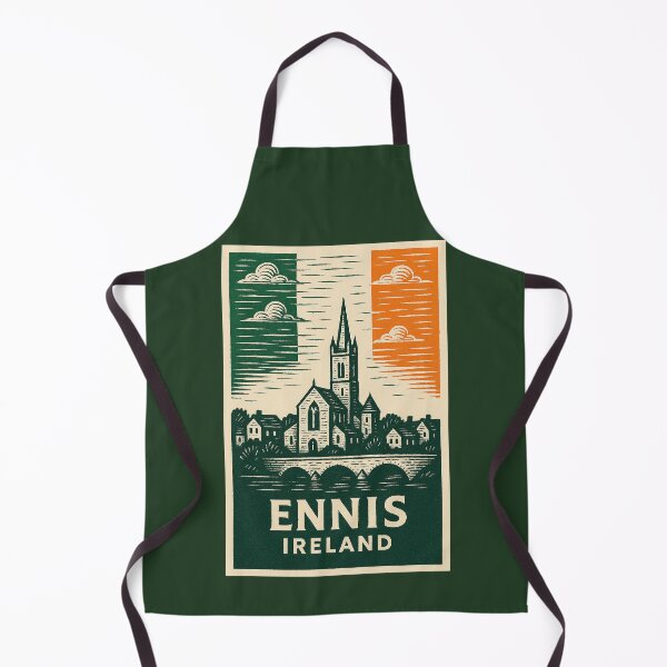 Item preview, Ennis Ireland Linocut Style  designed and sold by Thistle-TShop.
