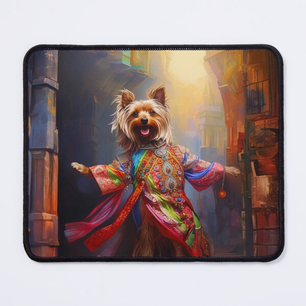 Item preview, Yorkshire Terrier Maharaja - Royal Bollywood Silk Art designed and sold by Tommy-Ellie.