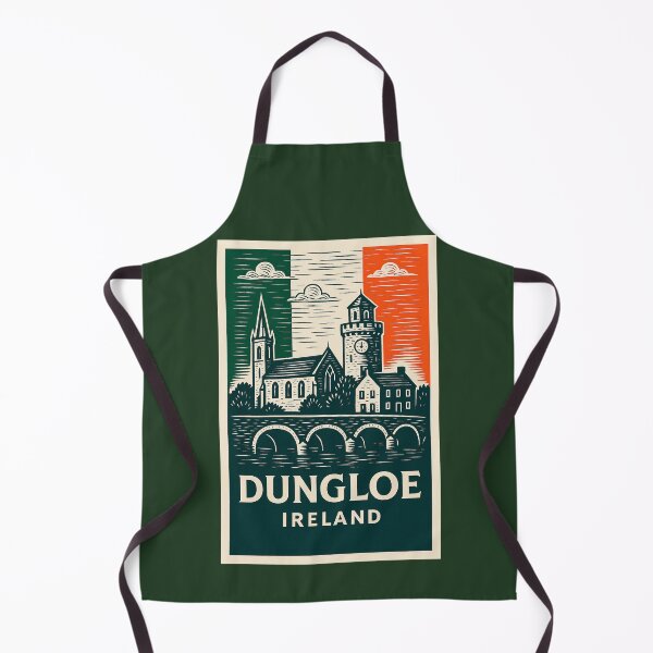 Item preview, Dungloe Ireland Linocut Style designed and sold by Thistle-TShop.