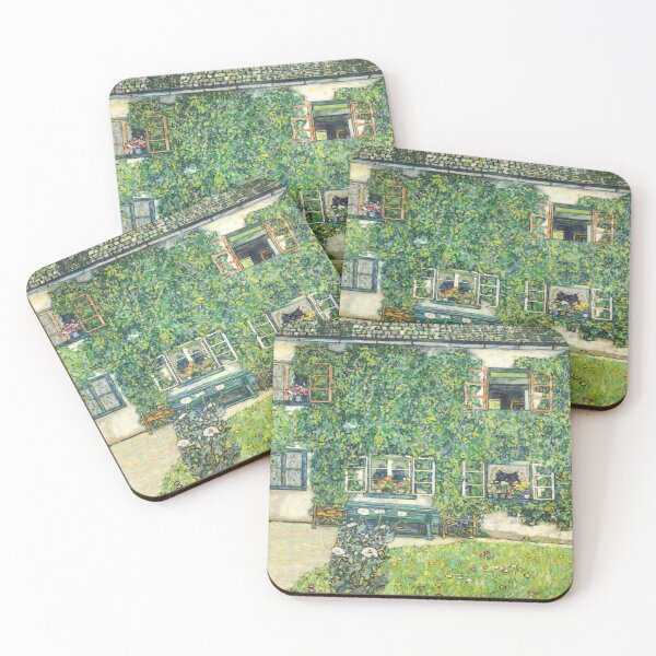 Item preview, Forester S House in Weissenbach Garden by Gustav Klimt: Art Nouveau Garden Poster designed and sold by artofuniverse.