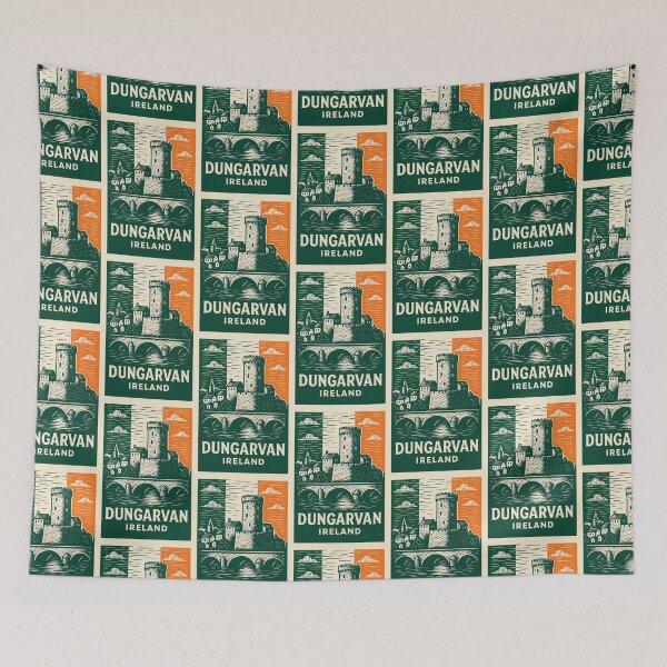 Item preview, Dungarvan Ireland Linocut Style  designed and sold by Thistle-TShop.