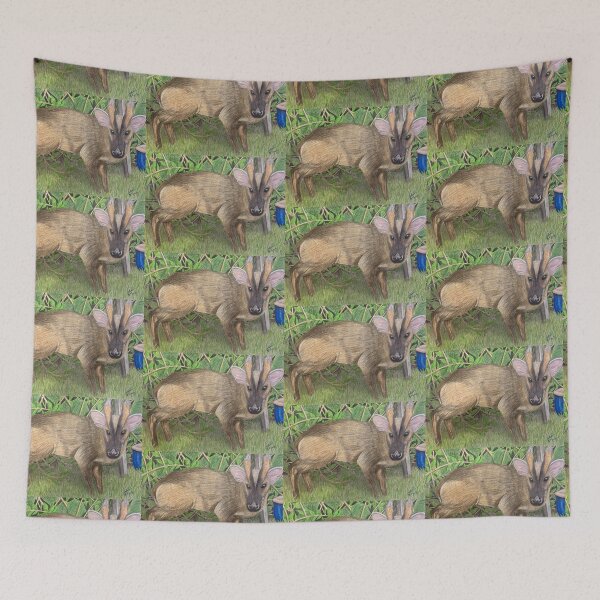 Item preview, Muntjack Deer - “Common As Buck” designed and sold by StaceyFinchArt.