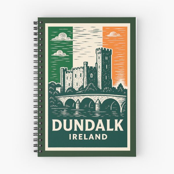 Item preview, Dundalk Ireland Linocut Style  designed and sold by Thistle-TShop.