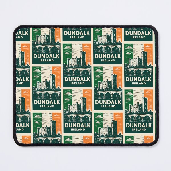 Item preview, Dundalk Ireland Linocut Style designed and sold by Thistle-TShop.