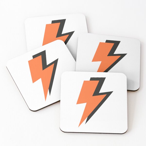 Item preview, Orange and Black, Lightning Bolts designed and sold by OneThreeSix.