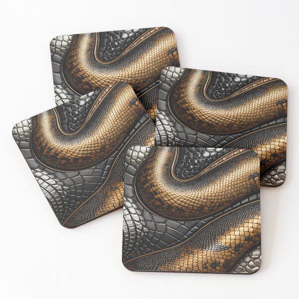 Item preview, Gilded Serpent Scales designed and sold by Kaleidoscope Print.