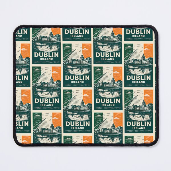 Item preview, Dublin Ireland Linocut Style  designed and sold by Thistle-TShop.