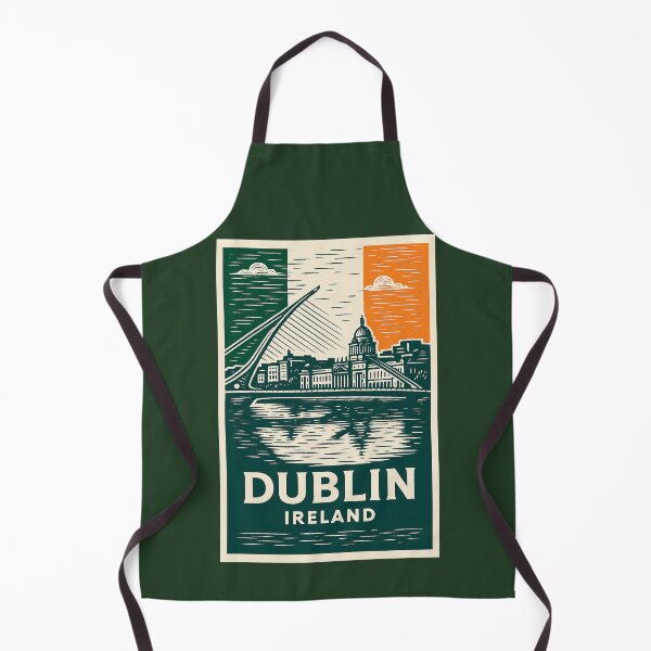 Artikelvorschau, Dublin Irland Linolschnitt Stil entworfen und verkauft von Thistle-TShop.