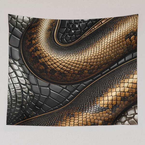 Item preview, Gilded Serpent Scales designed and sold by Kaleidoscope Print.