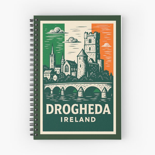 Item preview, Drogheda Ireland Linocut Style  designed and sold by Thistle-TShop.