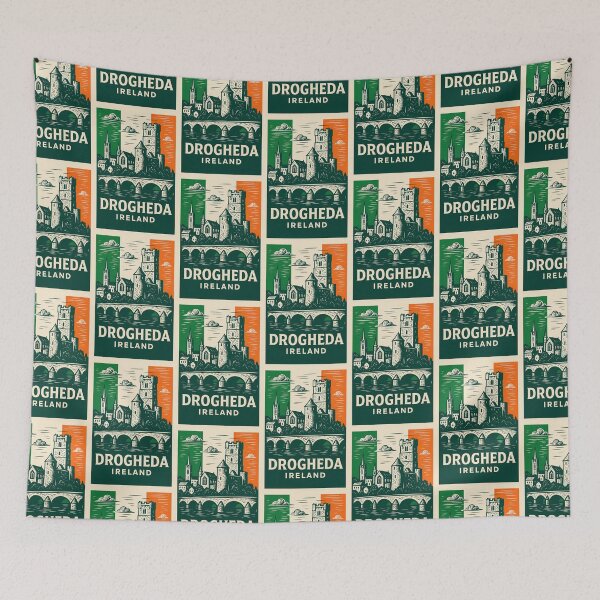 Item preview, Drogheda Ireland Linocut Style  designed and sold by Thistle-TShop.