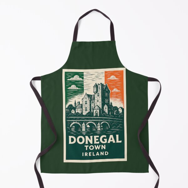 Item preview, Donegal Town Ireland Linocut Style  designed and sold by Thistle-TShop.