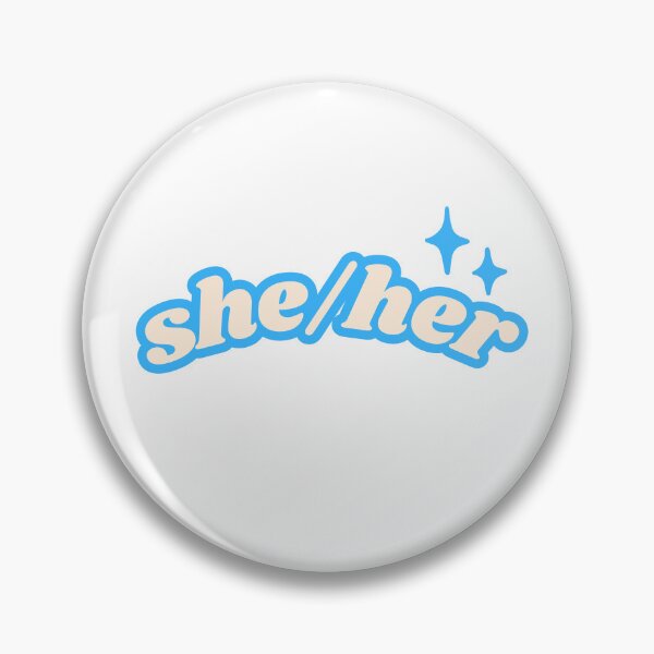 Item preview, She/her Pronouns designed and sold by TinyInkyCo.
