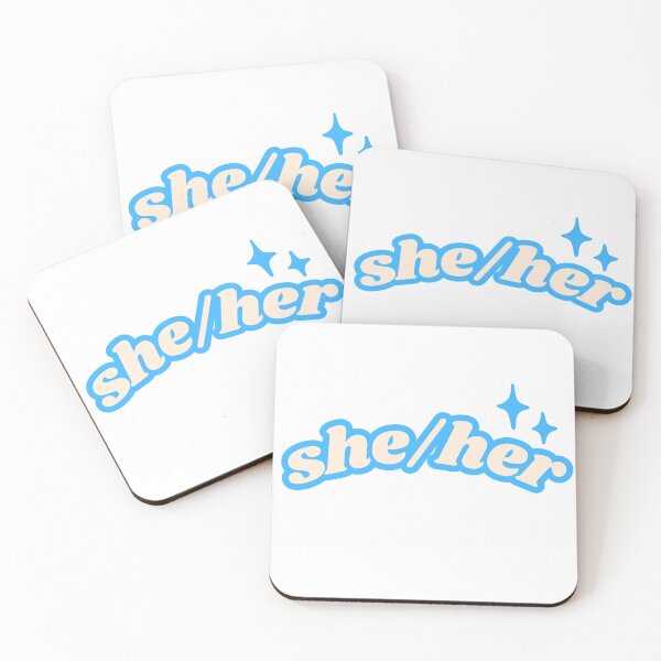 Item preview, She/her Pronouns designed and sold by TinyInkyCo.