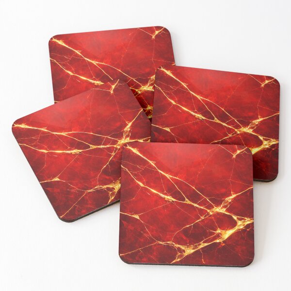 Item preview, Crimson Gold Veins designed and sold by Kaleidoscope Print.