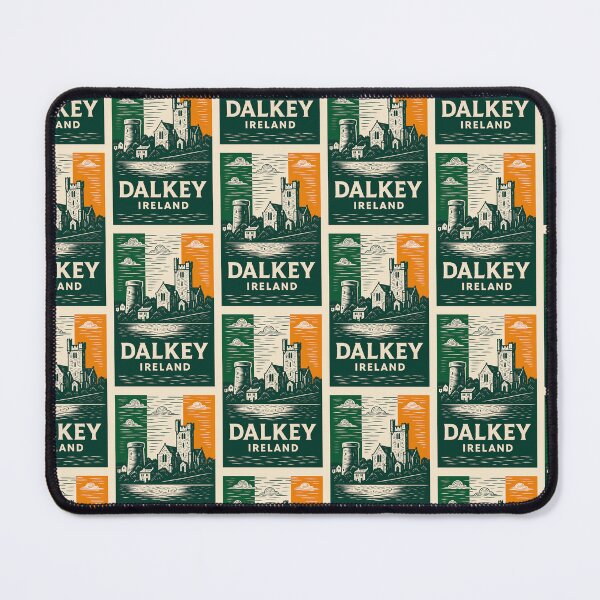 Item preview, Dalkey Ireland Linocut Style designed and sold by Thistle-TShop.