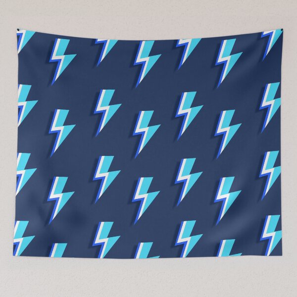 Item preview, Blue Lightning Bolts Pattern  designed and sold by OneThreeSix.