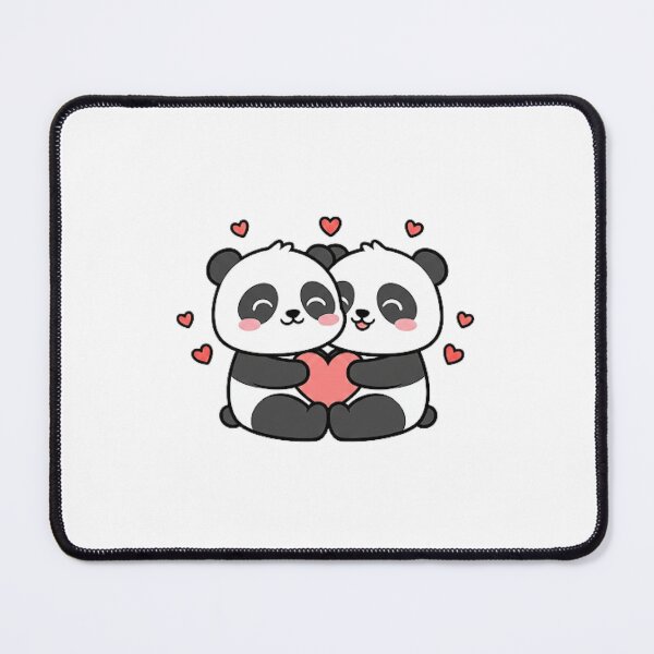 Item preview, Cute Couple Panda Holding Heart – Valentine Love Panda Design designed and sold by snaperos.