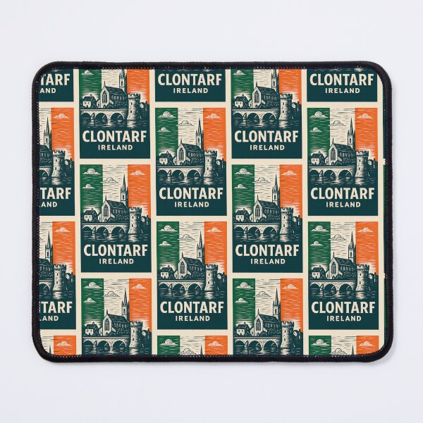Item preview, Clontarf Ireland Linocut Style designed and sold by Thistle-TShop.