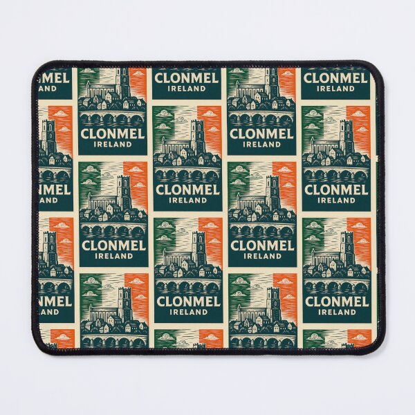 Item preview, Clonmel Ireland Linocut Style  designed and sold by Thistle-TShop.