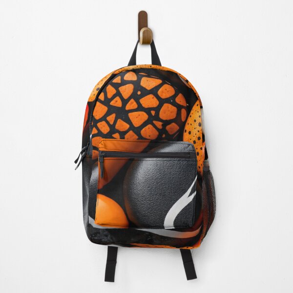 Item preview, Orange Black Pebble Mix designed and sold by Kaleidoscope Print.