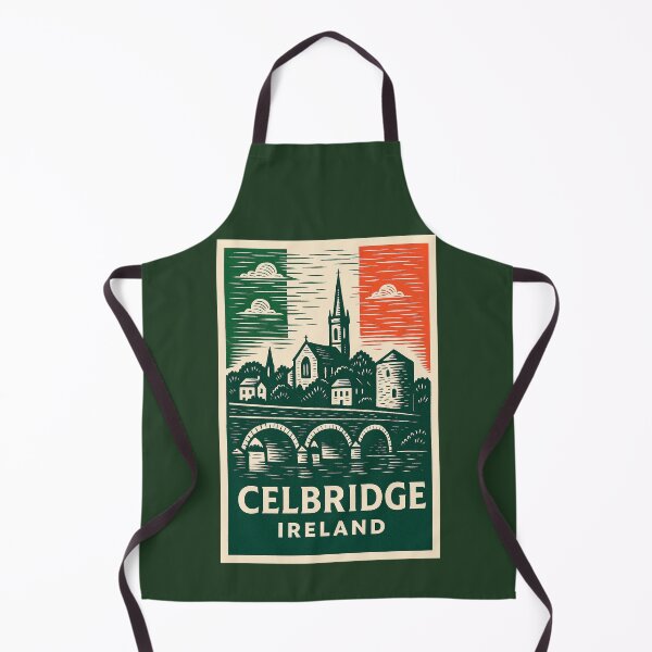 Artikelvorschau, Celbridge, Irland, Linolschnitt-Stil entworfen und verkauft von Thistle-TShop.