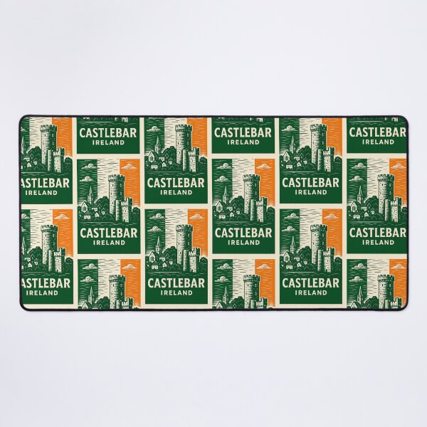 Item preview, Castlebar Ireland Linocut Style designed and sold by Thistle-TShop.
