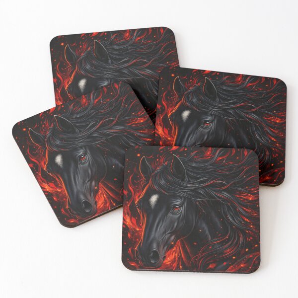 Item preview, Ember Mane Stallion designed and sold by Kaleidoscope Print.