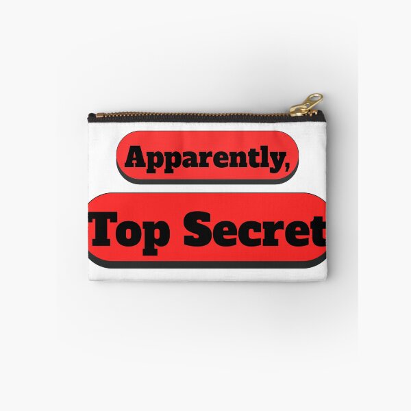 Item preview, APPARENTLY, TOP SECRET Retro Stamp Text Design designed and sold by AlienTechs.