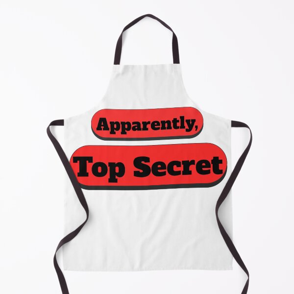 Item preview, APPARENTLY, TOP SECRET Retro Stamp Text Design designed and sold by AlienTechs.