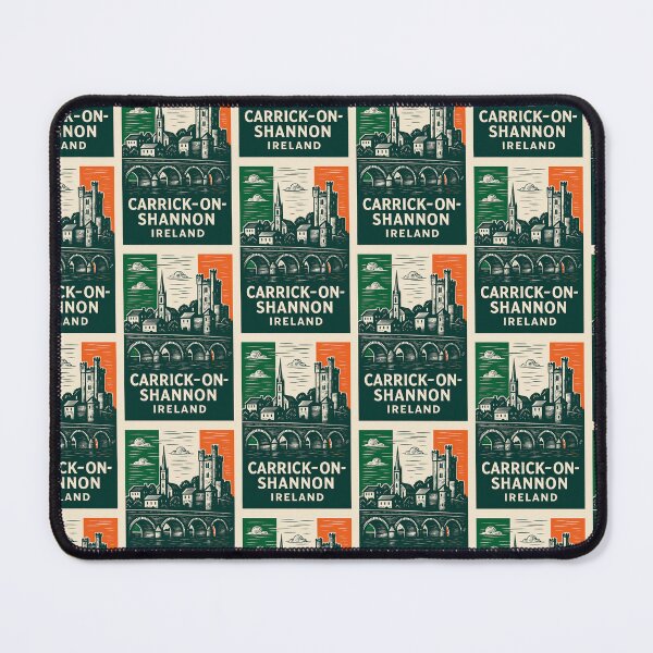 Item preview, Carrick-on-Shannon Ireland Linocut Style  designed and sold by Thistle-TShop.