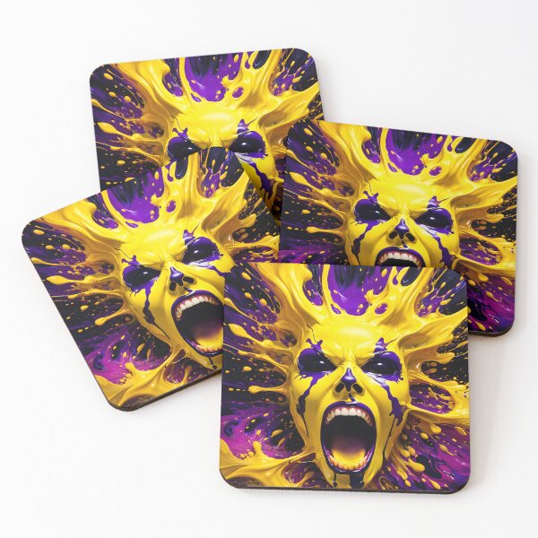 Item preview, Purple Gold Scream designed and sold by Kaleidoscope Print.