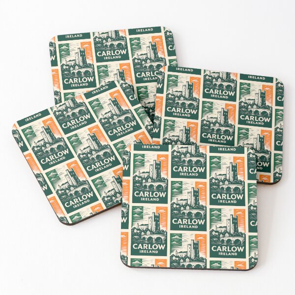 Item preview, Carlow Ireland Linocut Style  designed and sold by Thistle-TShop.