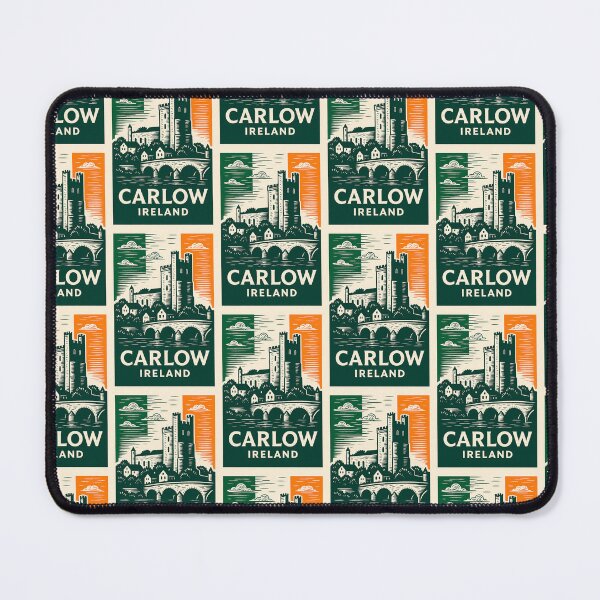Item preview, Carlow Ireland Linocut Style  designed and sold by Thistle-TShop.