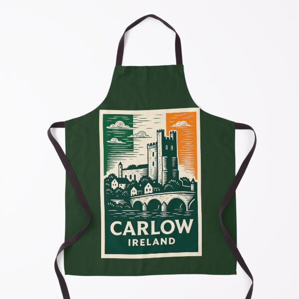 Item preview, Carlow Ireland Linocut Style designed and sold by Thistle-TShop.