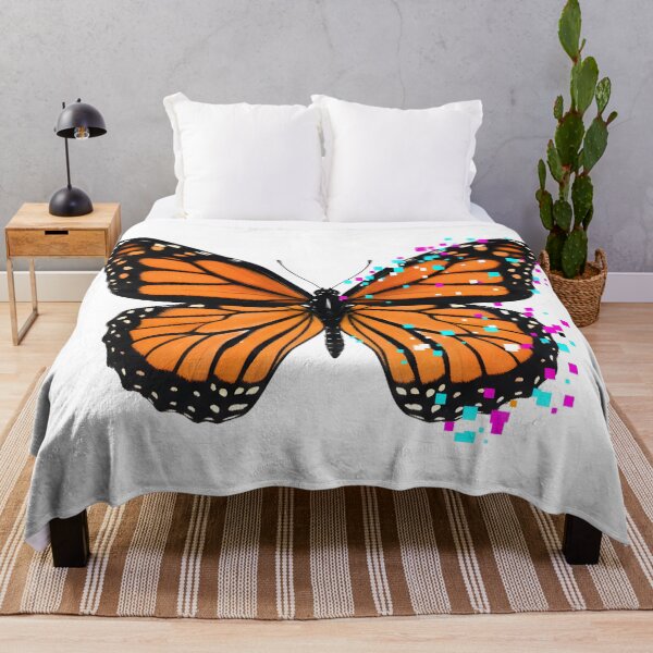 Item preview, Ethereal Glitch Butterfly Nature Aesthetic Cyberpunk Bio-Organic Monarch designed and sold by StickyGuys.