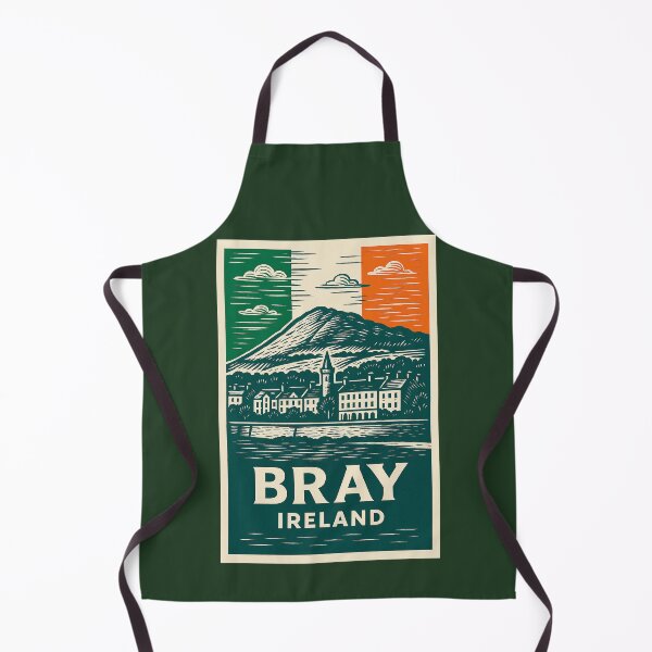 Item preview, Bray Ireland Linocut Style designed and sold by Thistle-TShop.