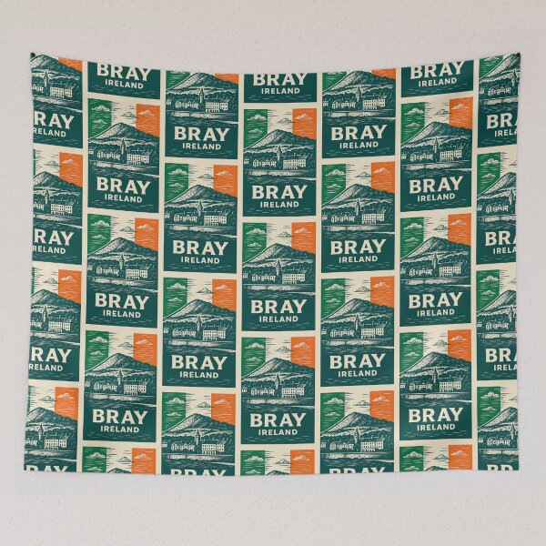 Item preview, Bray Ireland Linocut Style  designed and sold by Thistle-TShop.