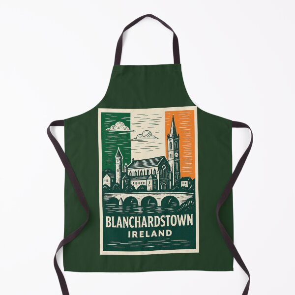 Artikelvorschau, Blanchardstown Irland Linolschnitt-Stil entworfen und verkauft von Thistle-TShop.