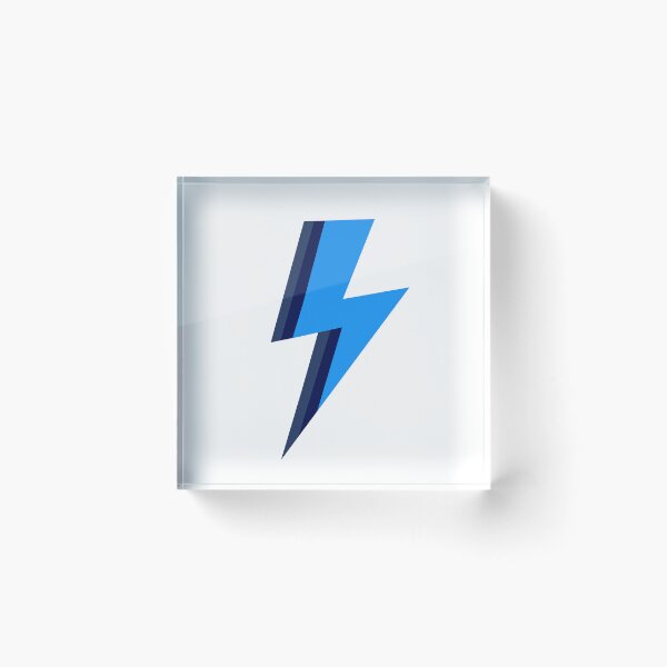 Item preview, Blue Stripe Lightning Bolt  designed and sold by OneThreeSix.
