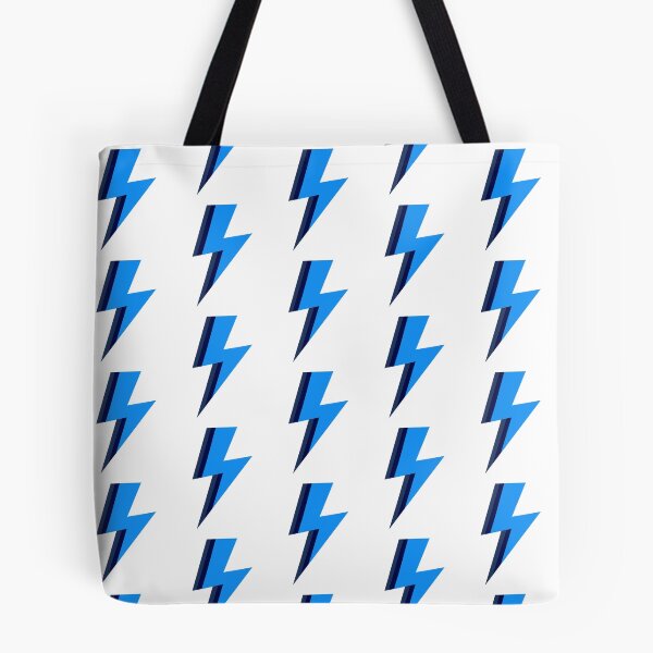 Item preview, Blue Stripe Lightning Bolt  designed and sold by OneThreeSix.